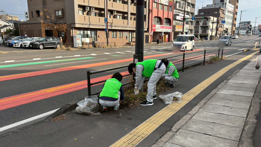 ボランティア清掃の様子