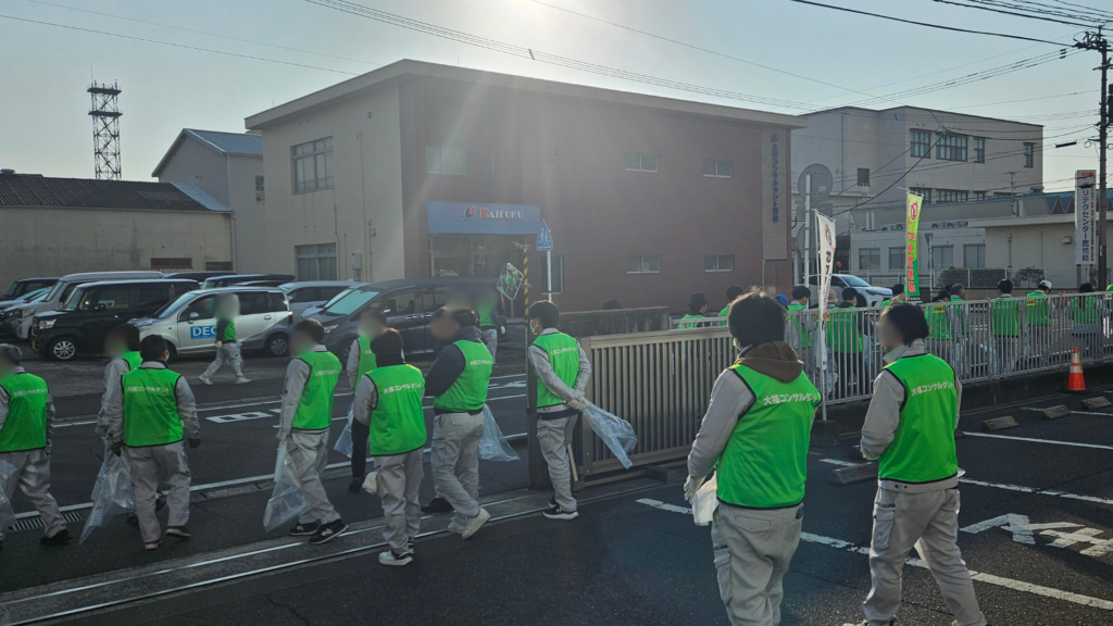 ボランティア清掃の様子